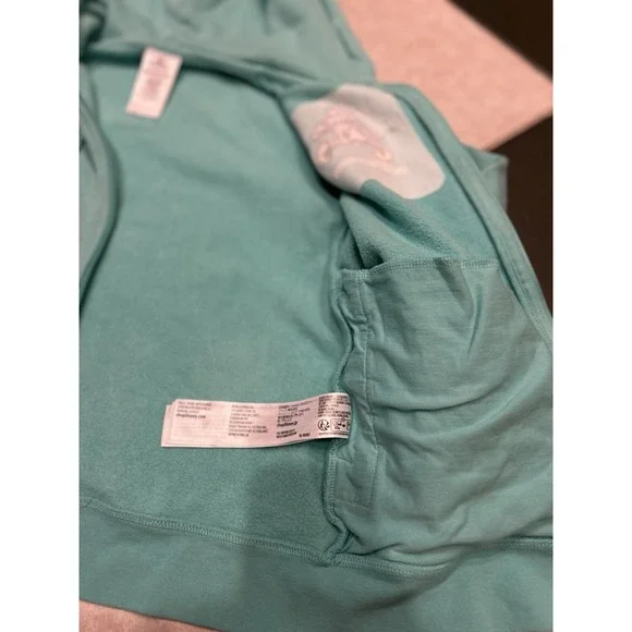 Disney Womens XS Walt Disney World Zip Hoodie Mint Green Mickey Mouse Graphic - Picture 7 of 9